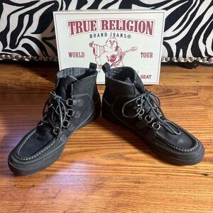 True Religion Mens Chukka Leather Ankle Boot Shoe Sz 11.5 With Box